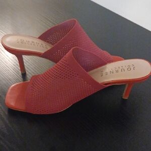 Journee Collection Scarlet Open-Toe Heels